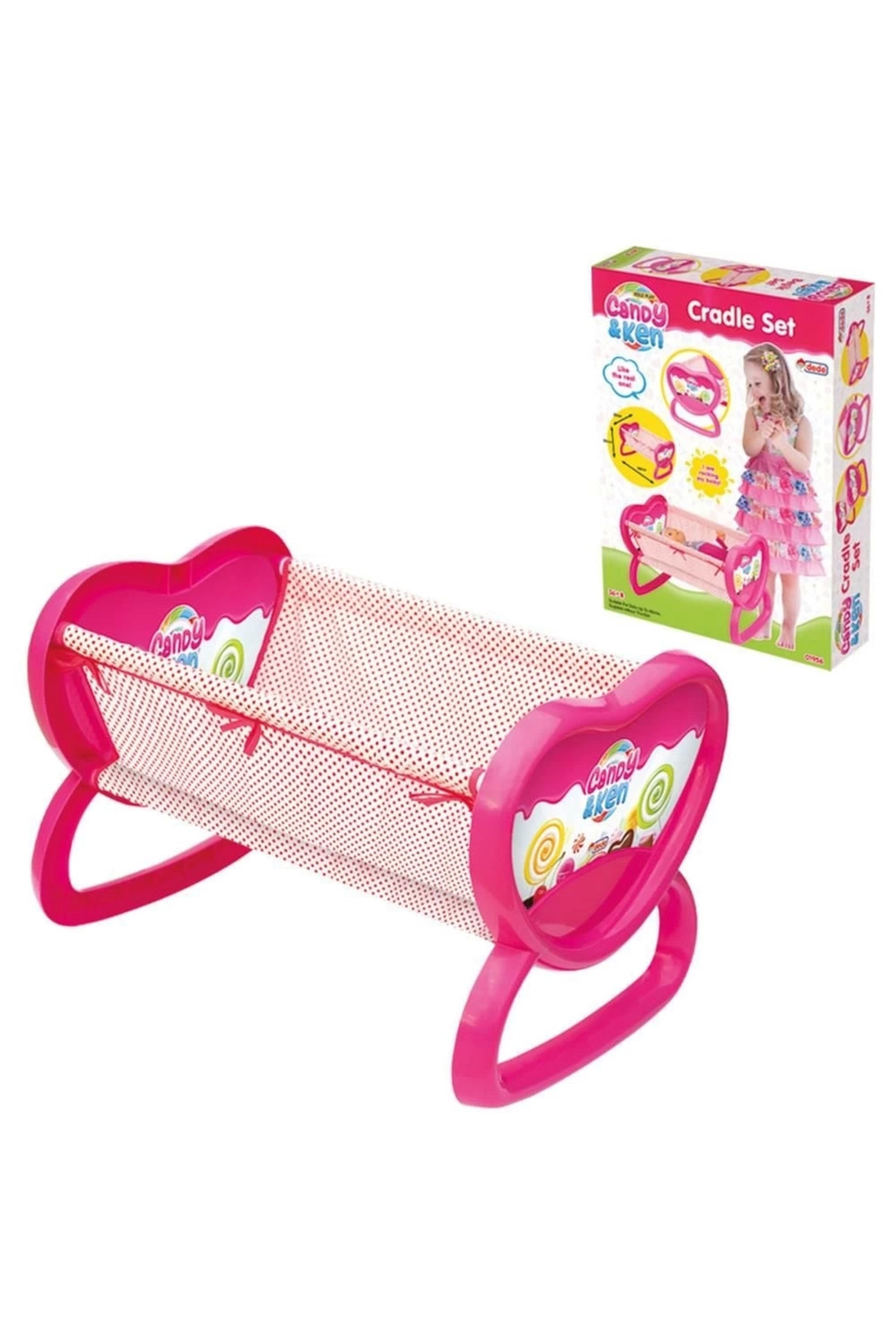 Glowify Store Candy & Ken Oyuncak Plastik Beşik