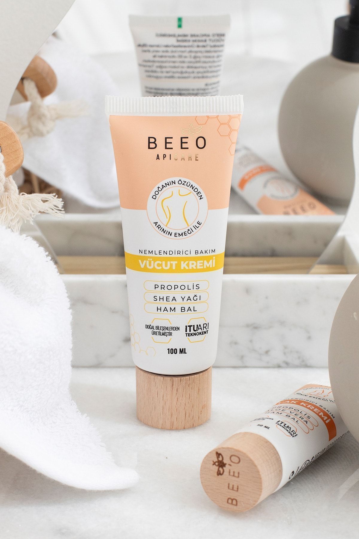 Nemlendirici Ballı Organik Vücut Kremi 100 Ml — BEEO152KVBL — تصویر 5 از 7