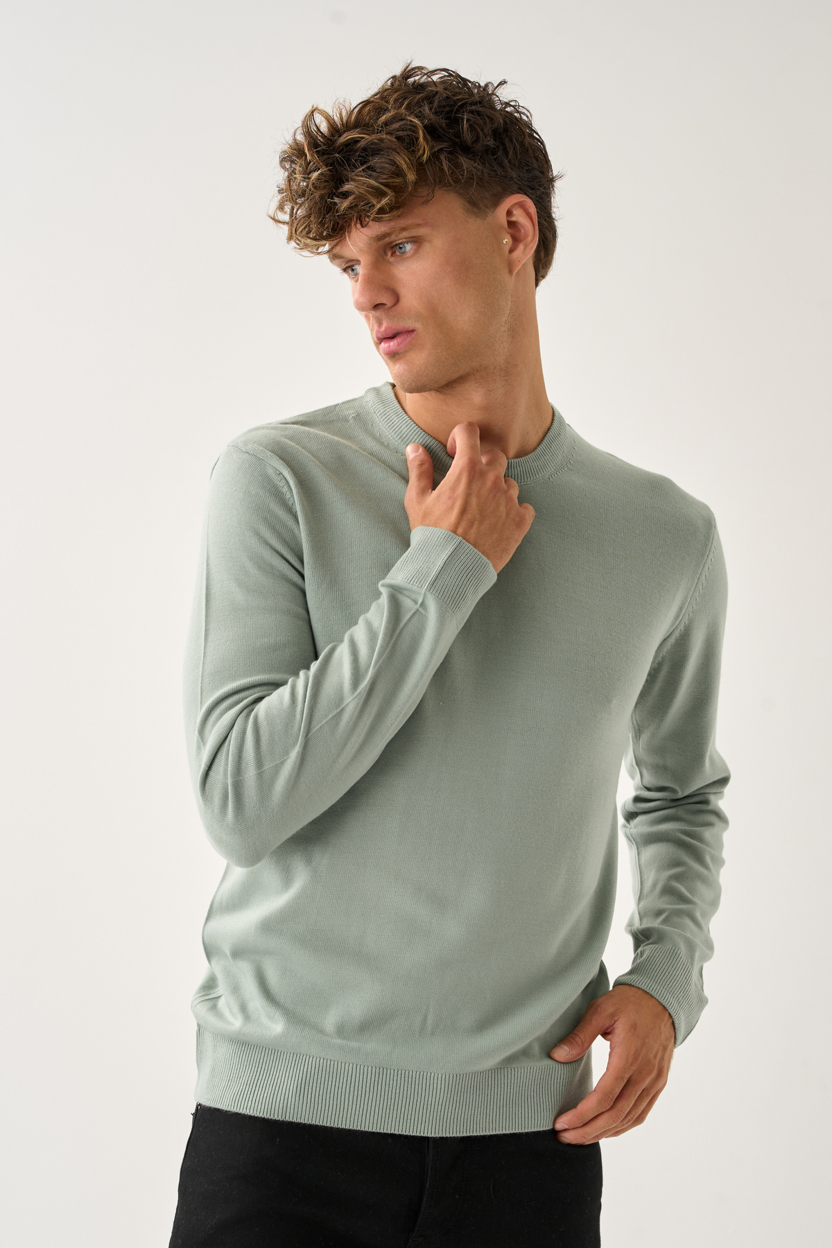 Redline  Valmont Standart Fit Bisiklet Yaka Triko Kazak - Görsel 3