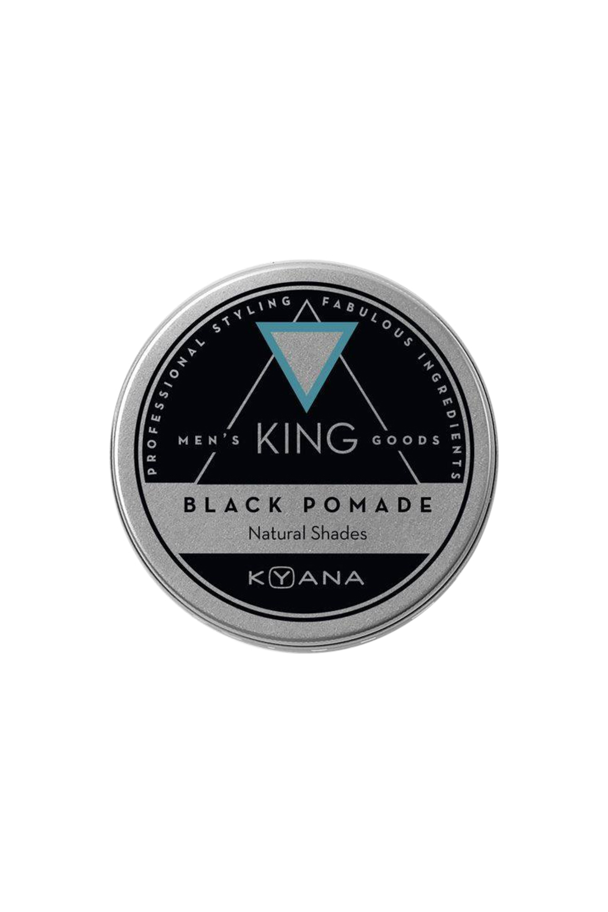 Kyana King Black Pomade Beyaz Kapatıcı ve Orta Tutucu Krem Wax 100ml — KY/MEN/BLACK100