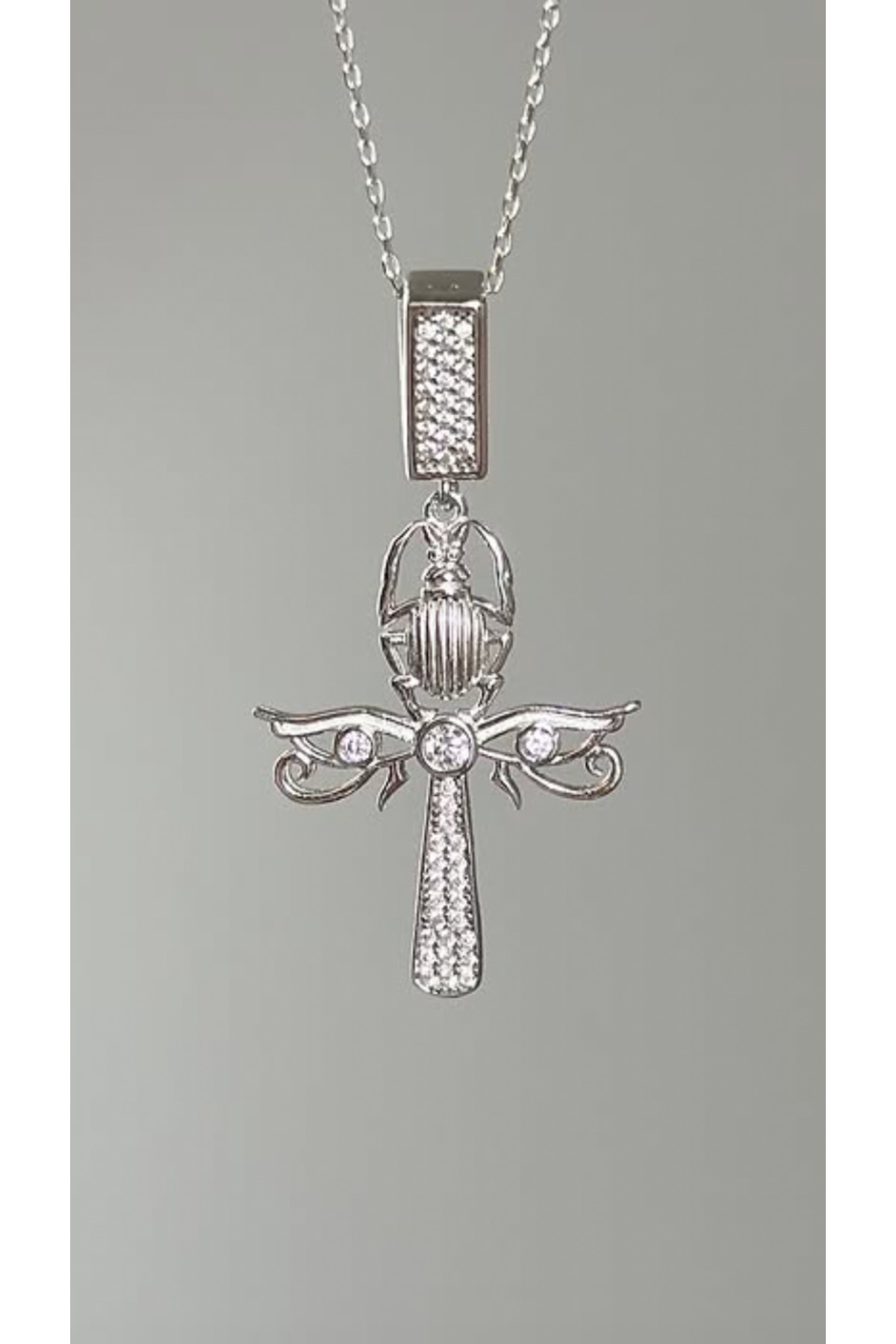 Wind Silver Ankh Kolye 925 Ayar görsel 2