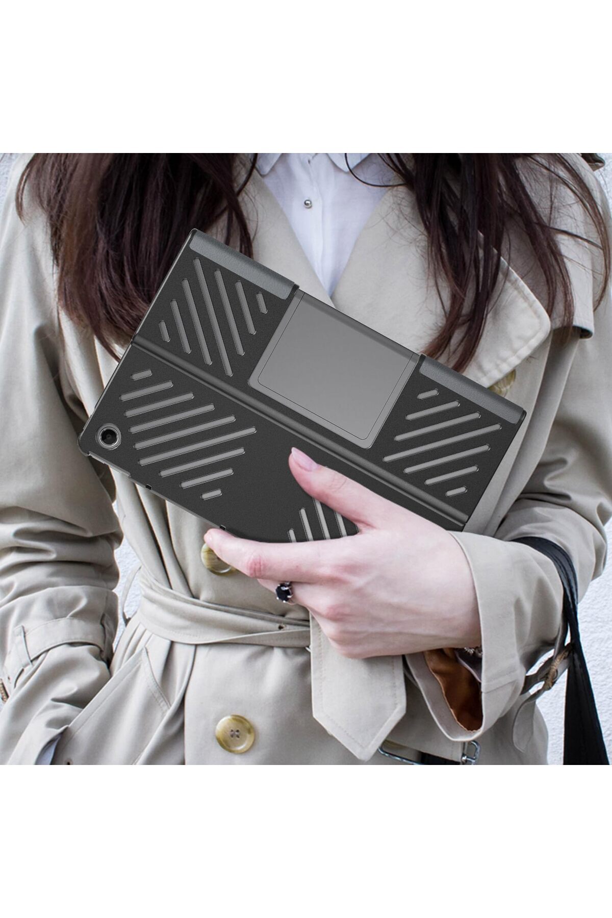 SIGLOO-Husa Slim Sigloo, Smart Cover, Trifold, pentru Lenovo Tab Plus 2024(TB-351, 352), 11.5", Butterfly 3