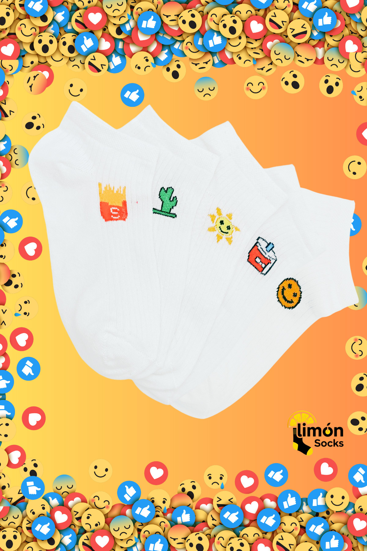 Erkek Çorap (5 Çift) Unisex Renkli Yıkamalı Model Patik Kadın Çorap — görsel 6 · LİMONSOCKS248