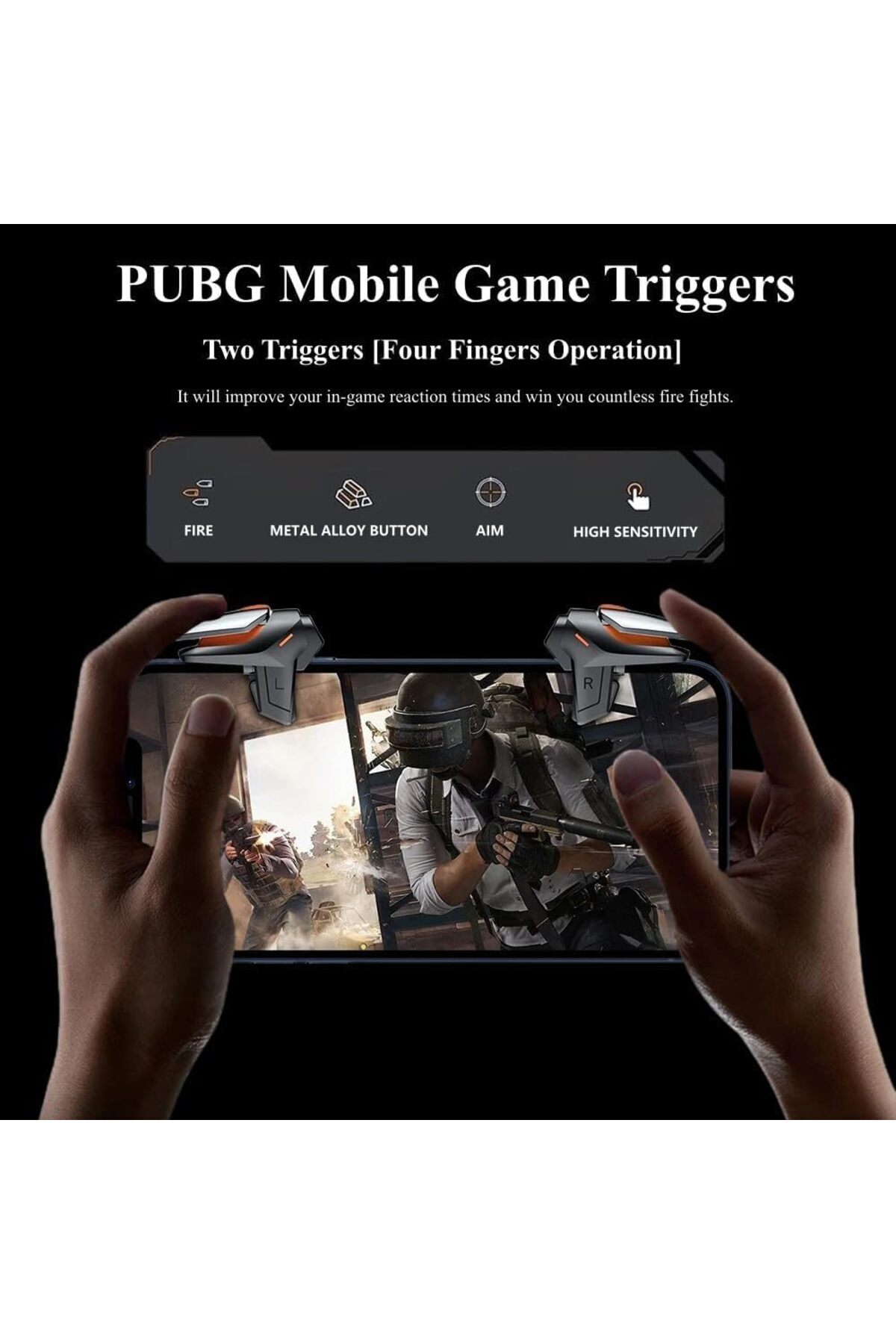 erorex-مشغلات الألعاب المحمولة - وحدة تحكم Pro Touch، أزرار إطلاق النار السريعة، عصا تحكم فائقة الحساسية 2