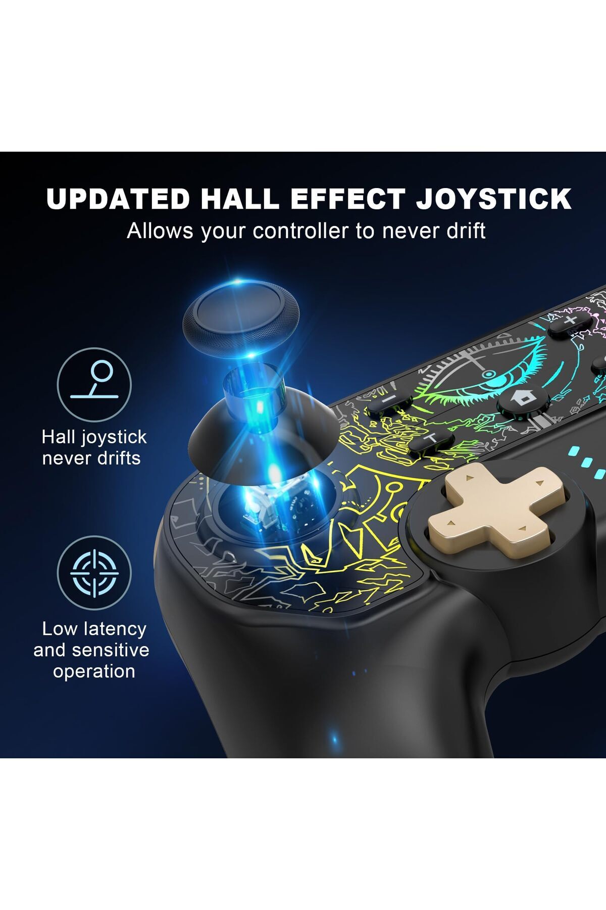 erorex-وحدة تحكم التبديل الجديدة لعام 2025 متوافقة مع وحدة تحكم Switch/Lite/Oled ووحدة تحكم Switch Pro RGB 7