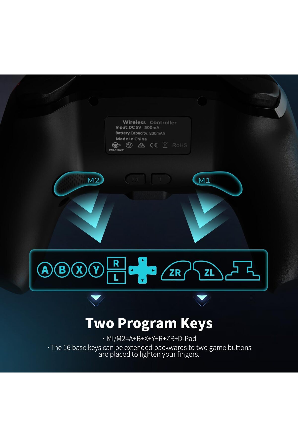 erorex-وحدة تحكم لاسلكية Switch/Lite/Oled بوظيفة الاستيقاظ بزر واحد، وحدة تحكم Switch Pro مزدوجة 3