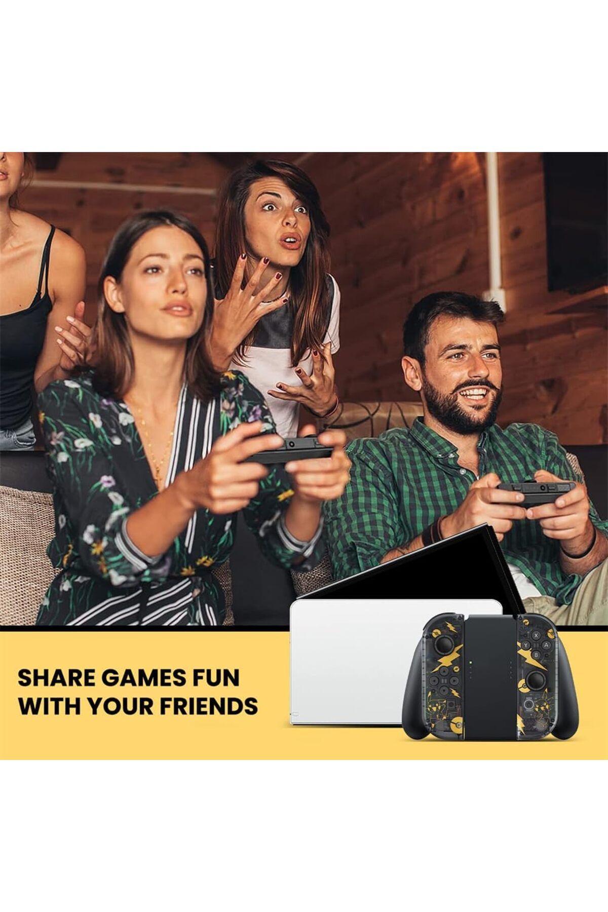 erorex-وحدة تحكم Joy Con متوافقة مع لوحة تحكم لاسلكية بديلة لوحدة تحكم Joycon يسار يمين 4