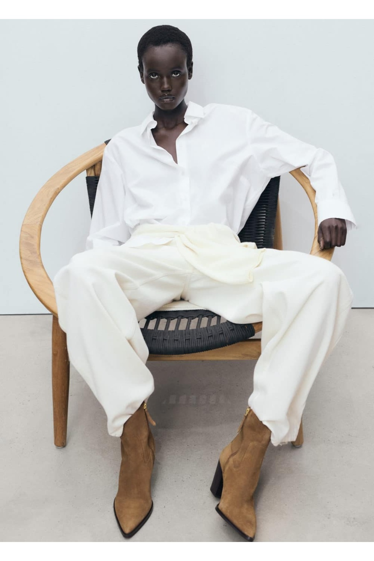 نیم بوت مچی جیر پاشنه بلوکی مانگو