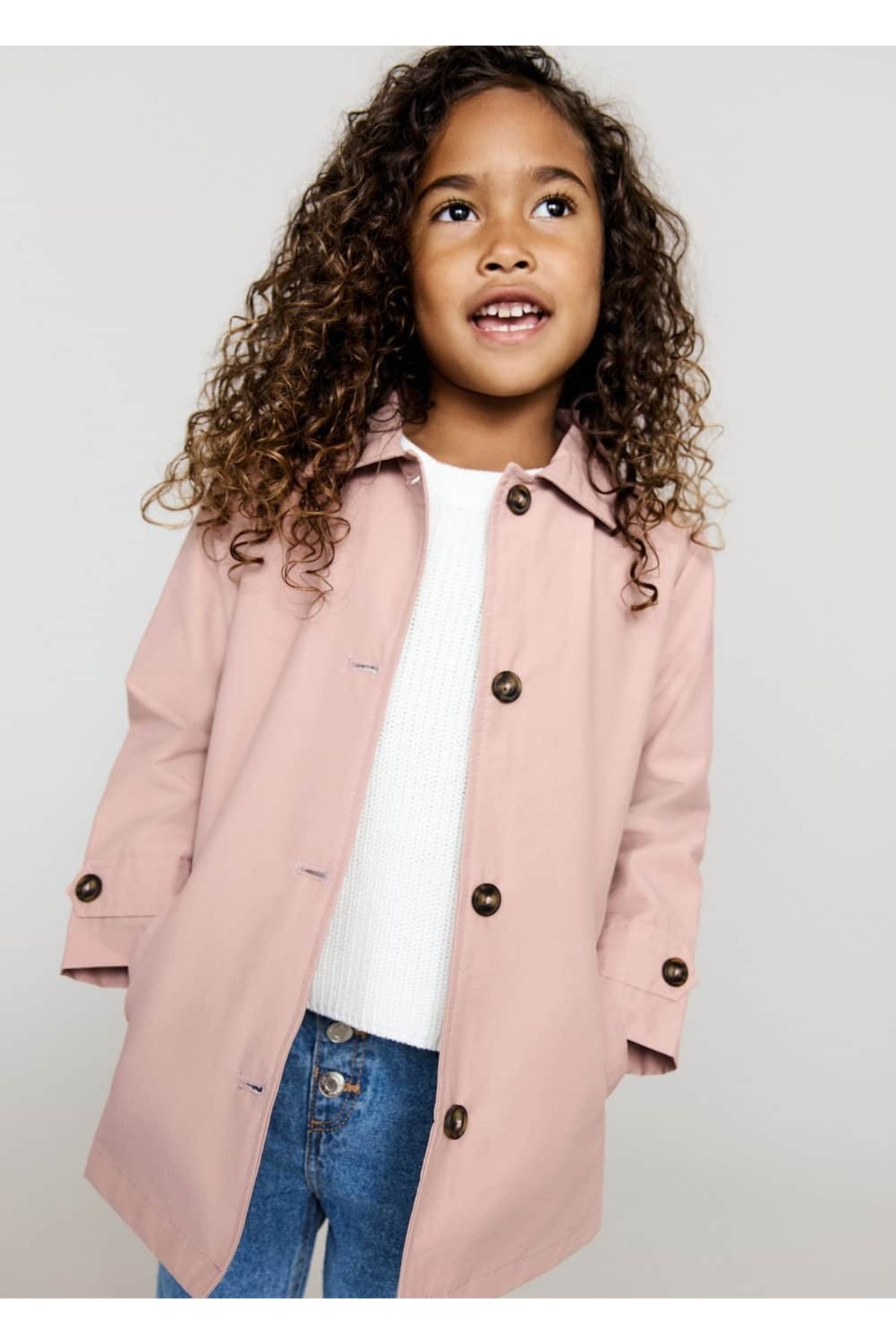 کت ترنچ دکمهدار نخی  کت ترنچ دکمهدار نخی