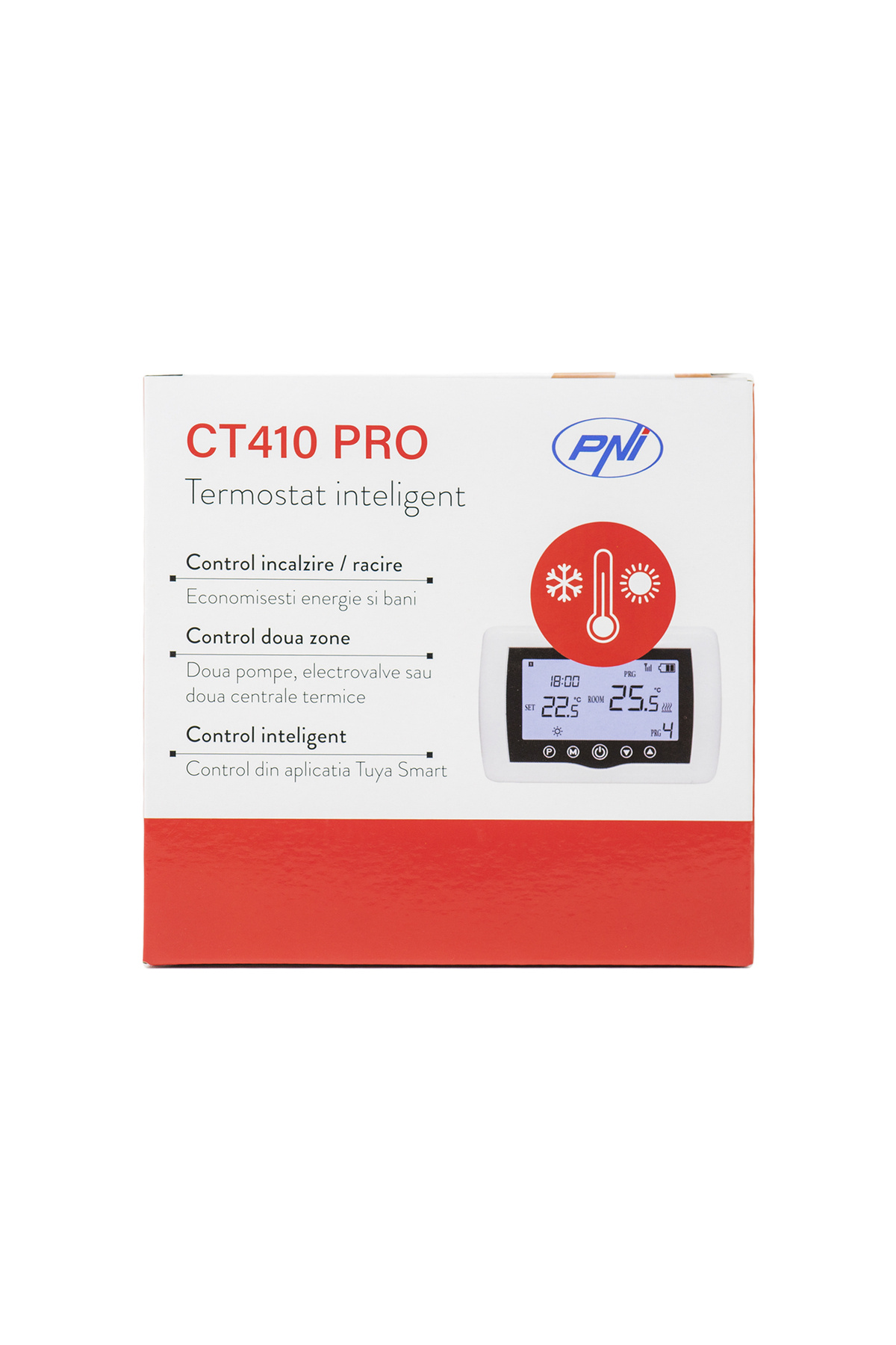 PNI-CT410 PRO smart thermostat hysteresis ± 0.1°C wireless, with WiFi, 2-zone control via Internet 8