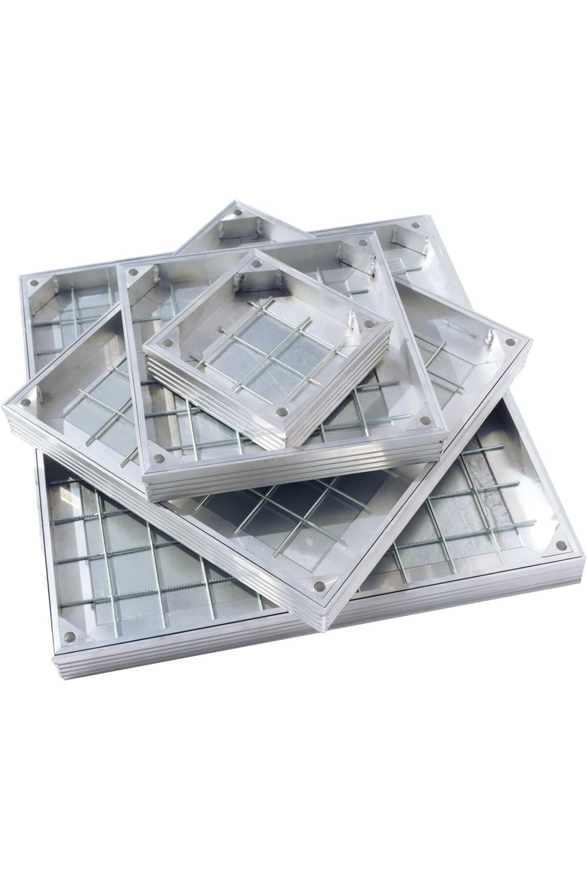 درپوش منهول توکار کف، سینی کاشی آلومینیومی، مربع (۳۰×۳۰)