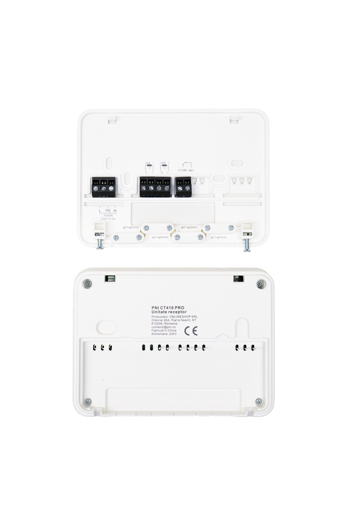 PNI-CT410 PRO smart thermostat hysteresis ± 0.1°C wireless, with WiFi, 2-zone control via Internet 5