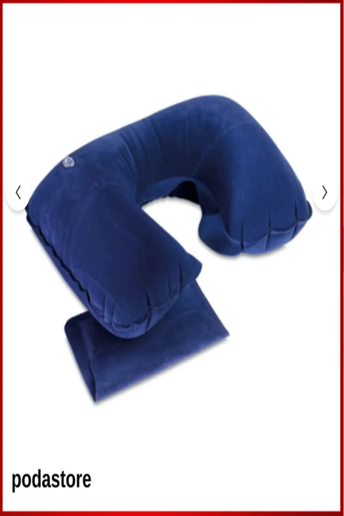 Genel Markalar Lacivert Memory Foam Boyun Yastığı | Uçuş ve Yolculuklar İçin Boyun Destekli