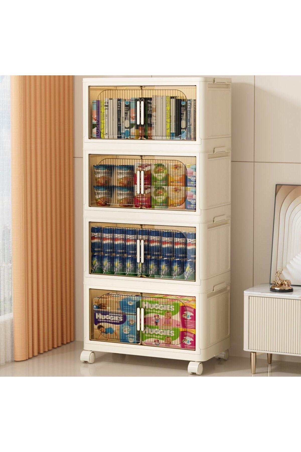 CME-Multi-layer foldable plastic storage drawers 1