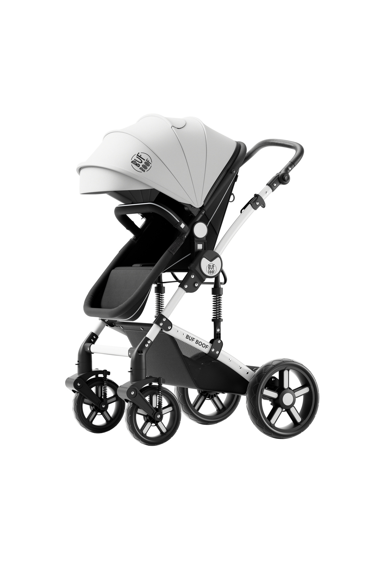 BUF BOOF-A-1 Deluxe BUF BOOF Black and White 2 in 1 Reversible Stroller 0 36 months 1