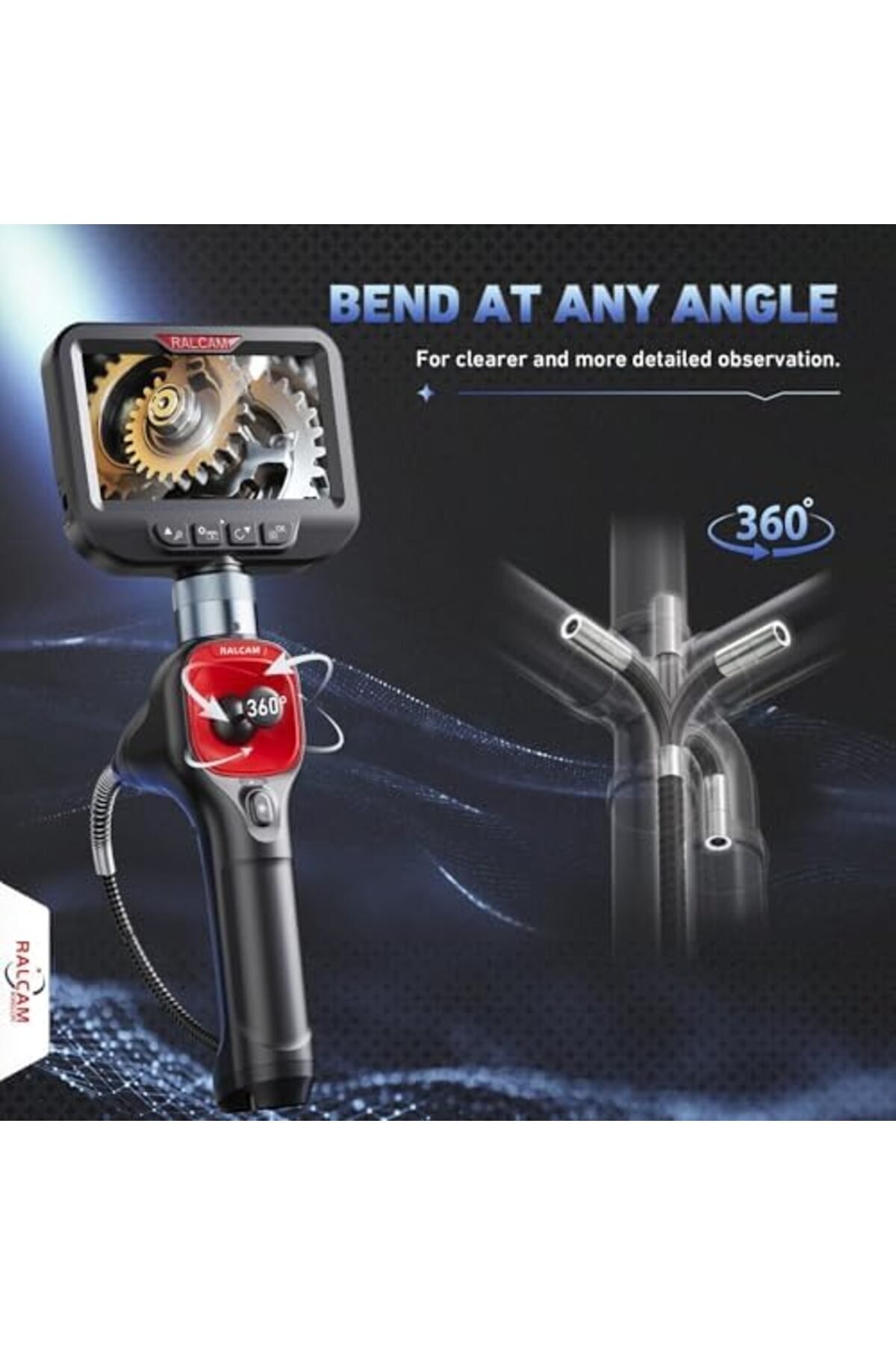 Ralcam-360° Articulating Borescope with Joystick 4