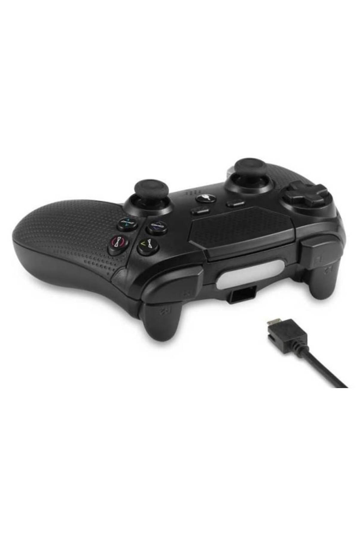Spartan Gear-Wireless Controller, Spartan Gear, Aspis 3, Compatible with PC and PS4, Black 3