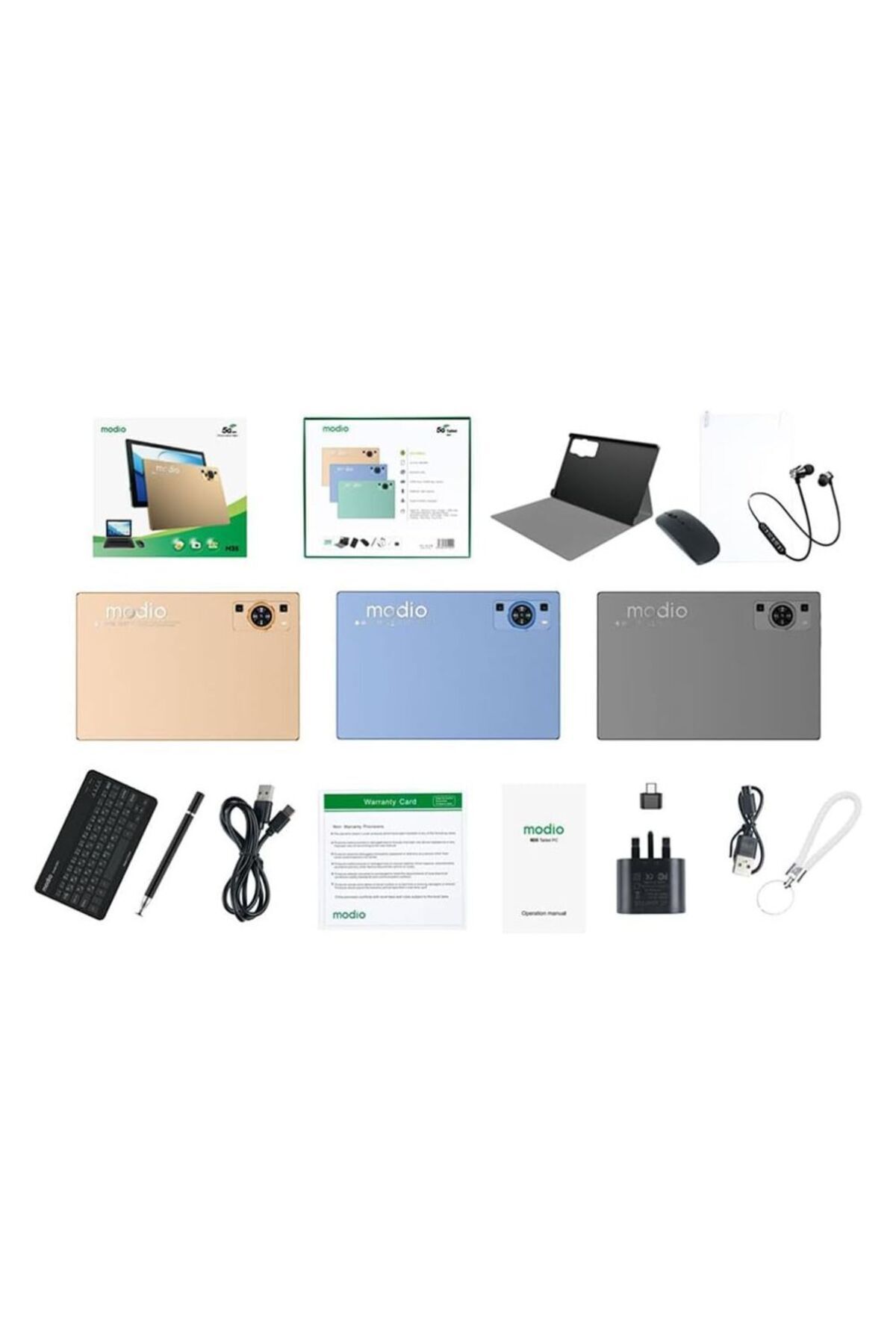 Modio-M35 Android Tablet 10.1" 8GB+512GB with Keyboard & Mouse 3