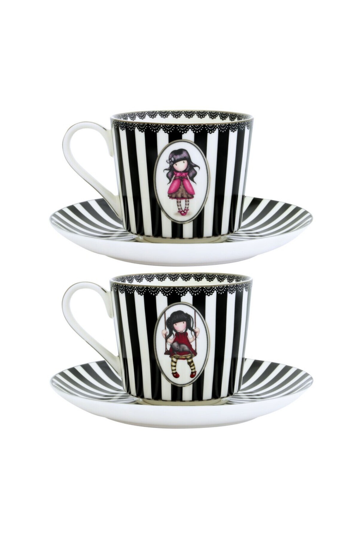Santoro Gorjuss-Gorjuss Ladybird teacup set, Ruby 1