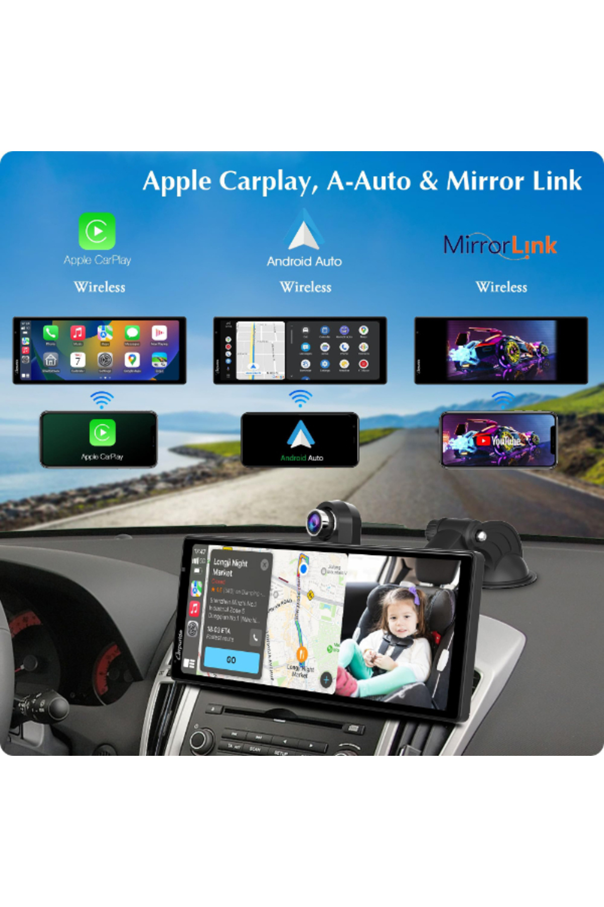 TTT-Apple and Android Carplay with Dual Lens Camera 2