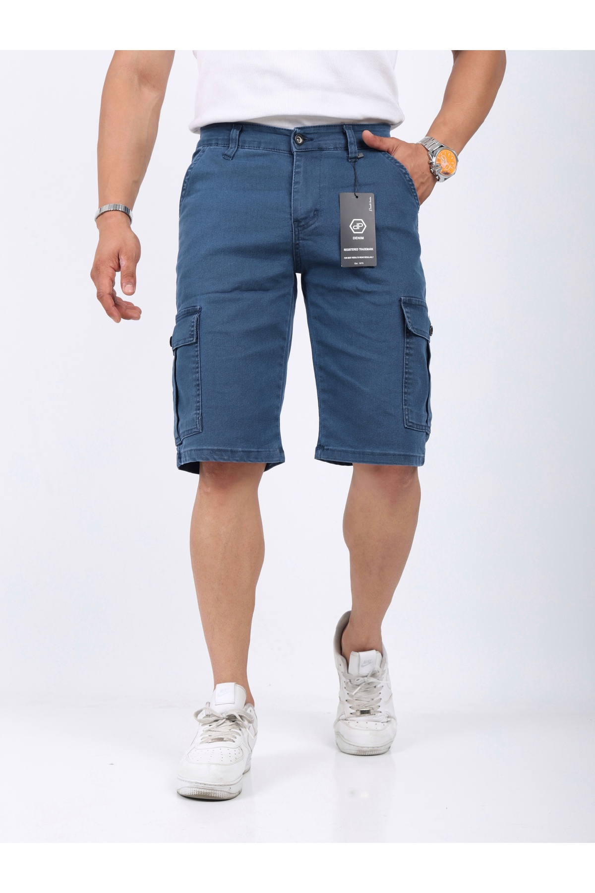 Penaltı Cargo Pocket Capri Blue