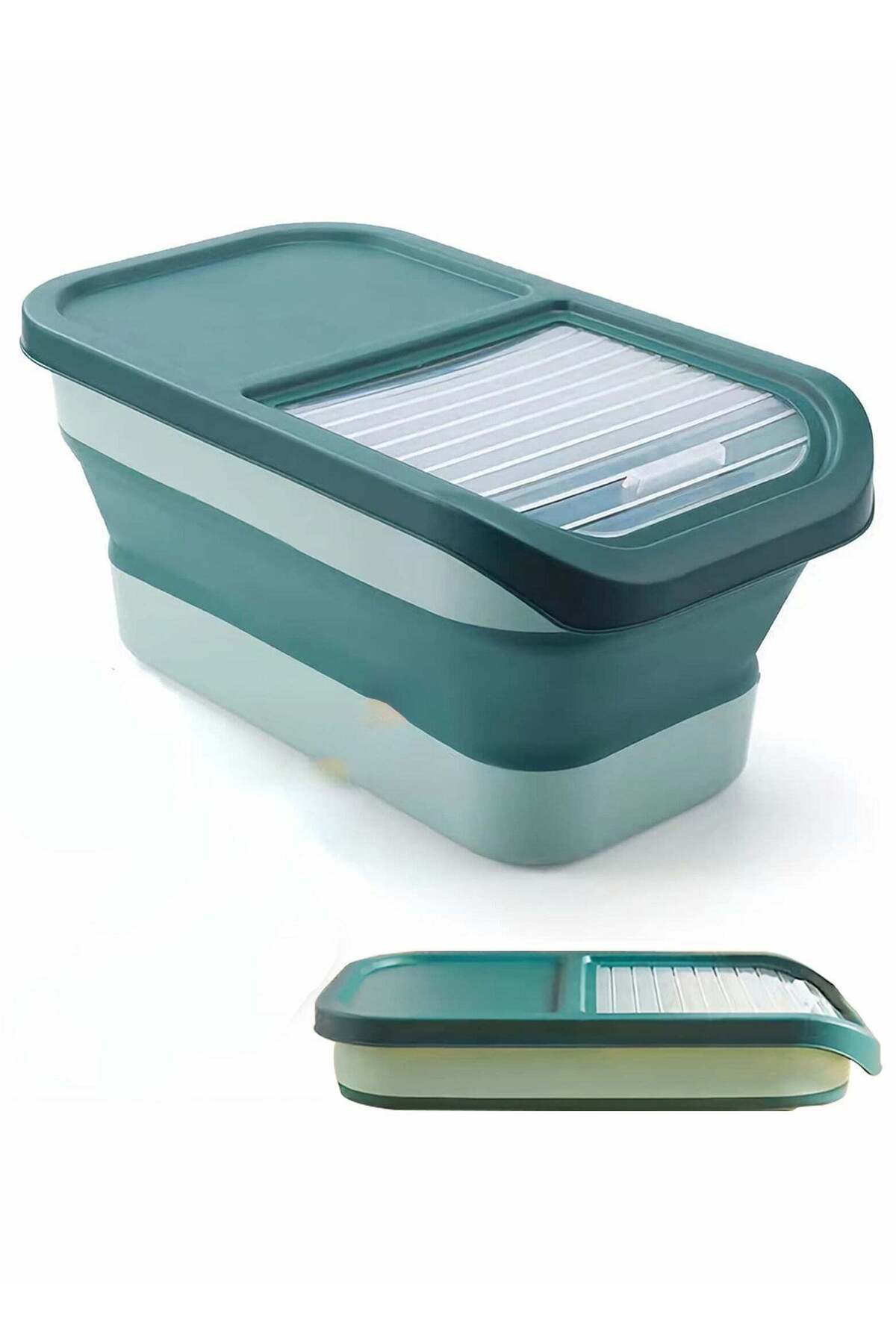 Generic-Excefore Collapsible Pet Food Container with Lids, 13 LB Food Storage Container, Airtight Cat Food 1