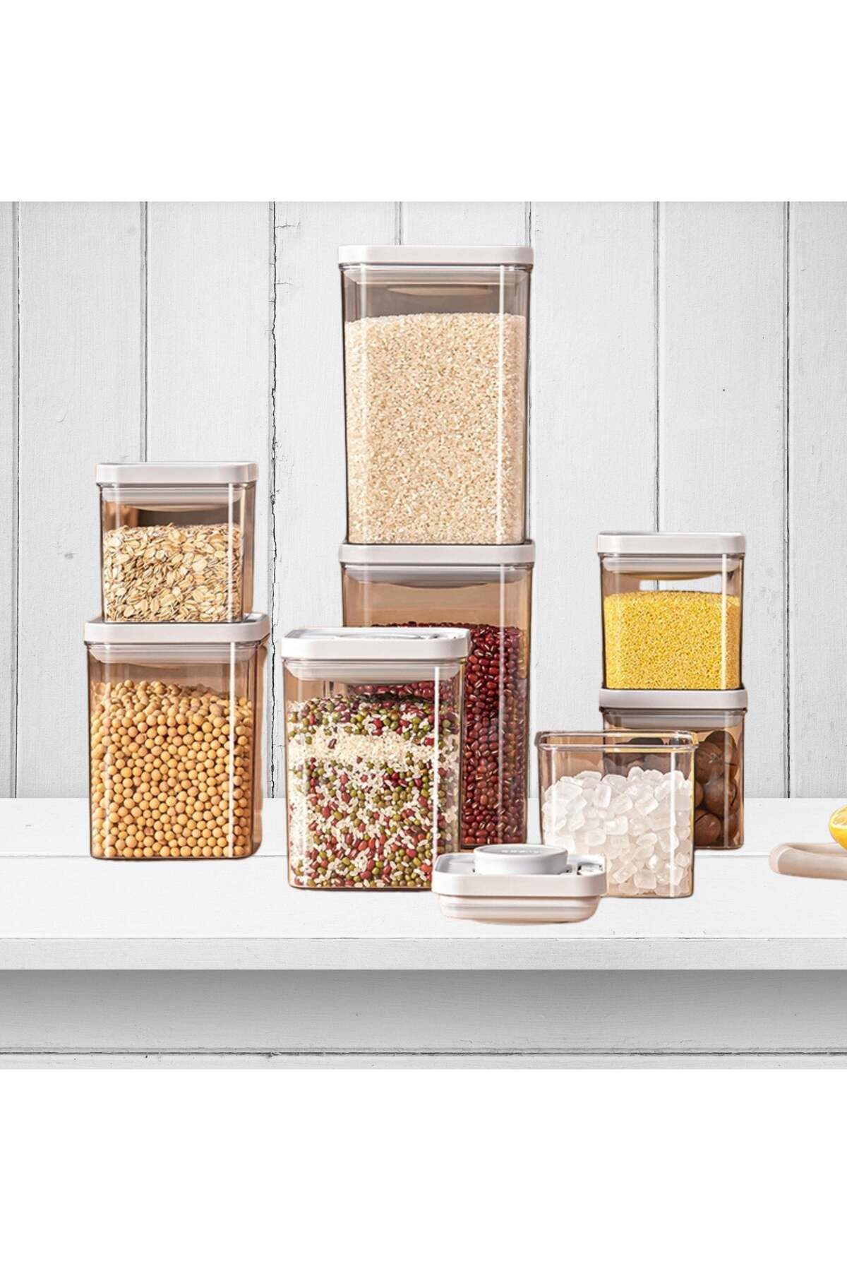 Generic-SPARK IT HOME Food Storage Containers One Button Press Opening Pop Design Airtight Leak Proof Stack 1