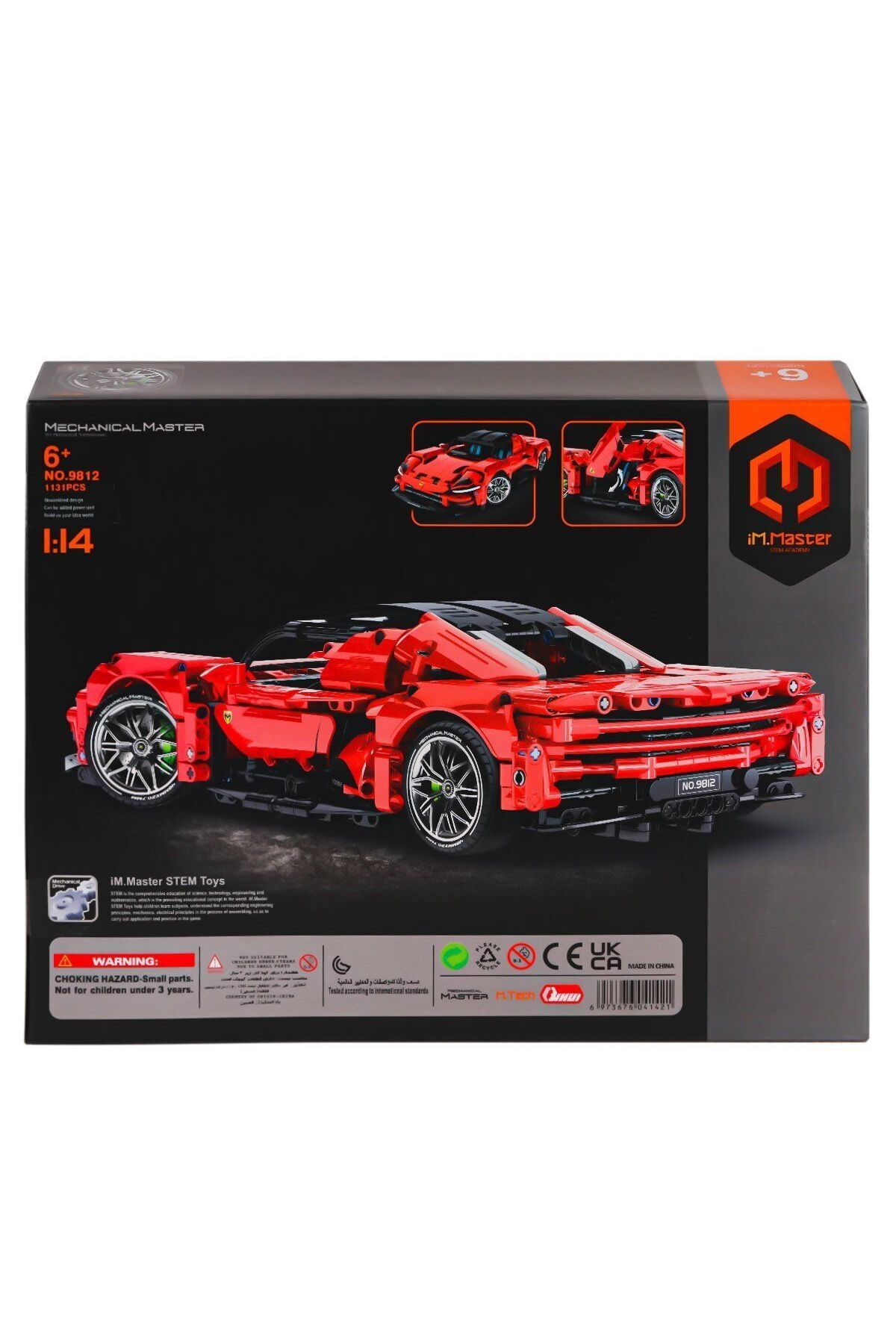 NEWBRENDHOME Öğretici Eğitici Oyuncaklar 9812 IMM Mekanik Master Blokları Süper Araba 1:14 1131 Parça Kız Erkek Ç fotoğrafı 2 (önizleme)