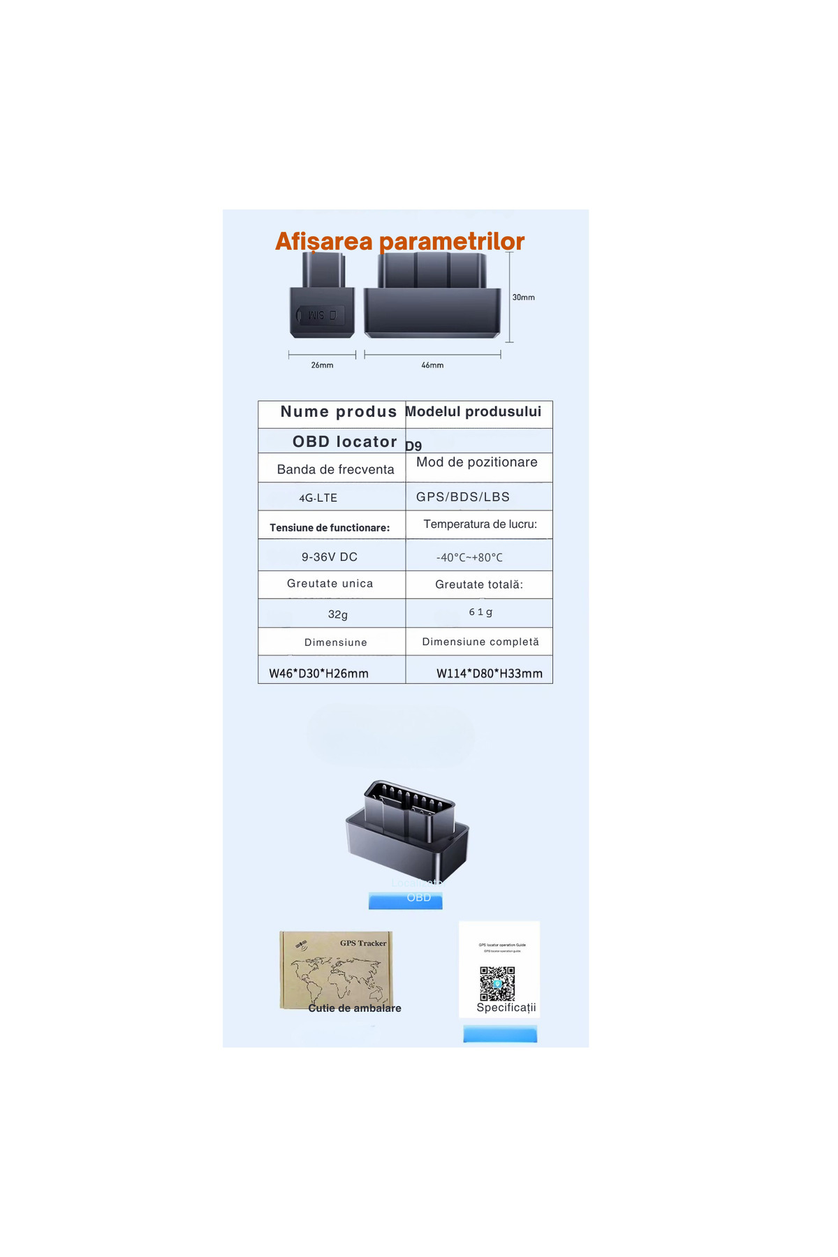 Nubiqo-NUBIQO® OBD Car GPS Tracker, Real-Time Location, Monitoring via QXGPS App 2