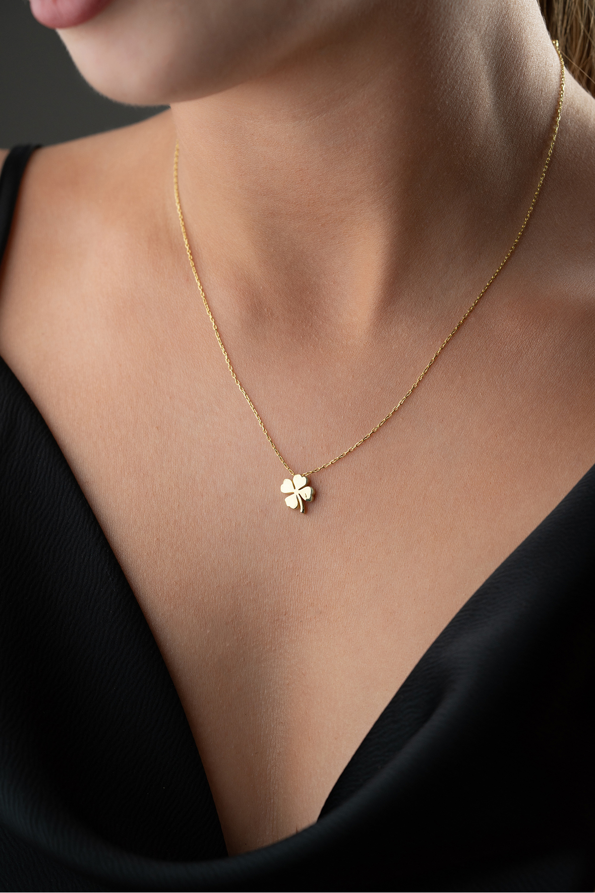 Silvano Jewelry 925 Ayar Gümüş Yonca Kolye görsel 3