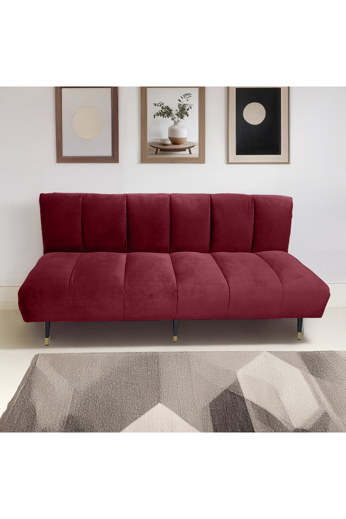 Lazy Vibes-cloud | 2 In 1 Sofabed Velvet Upholstered 1