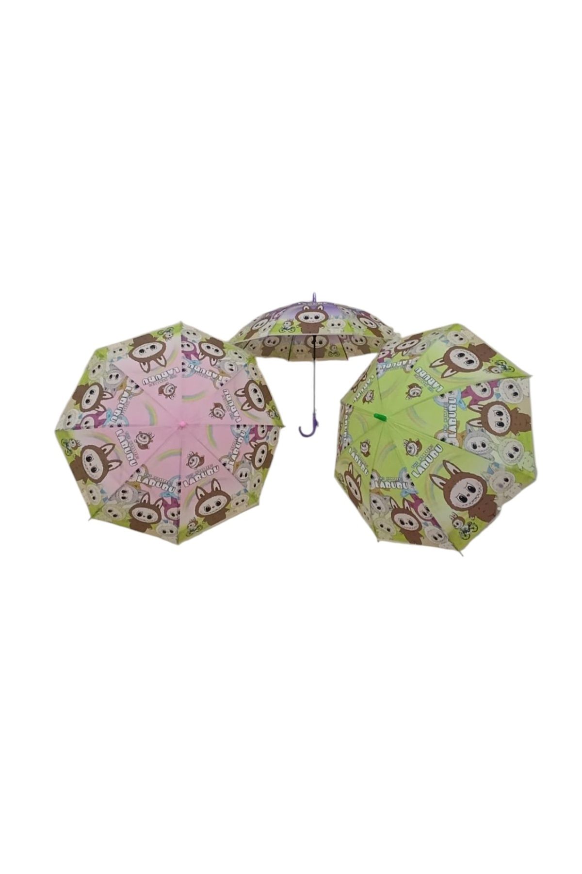 Generic-LABUBU Umbrella Labubu Design Trending Shape in Multicolours Randomly Assorted 5