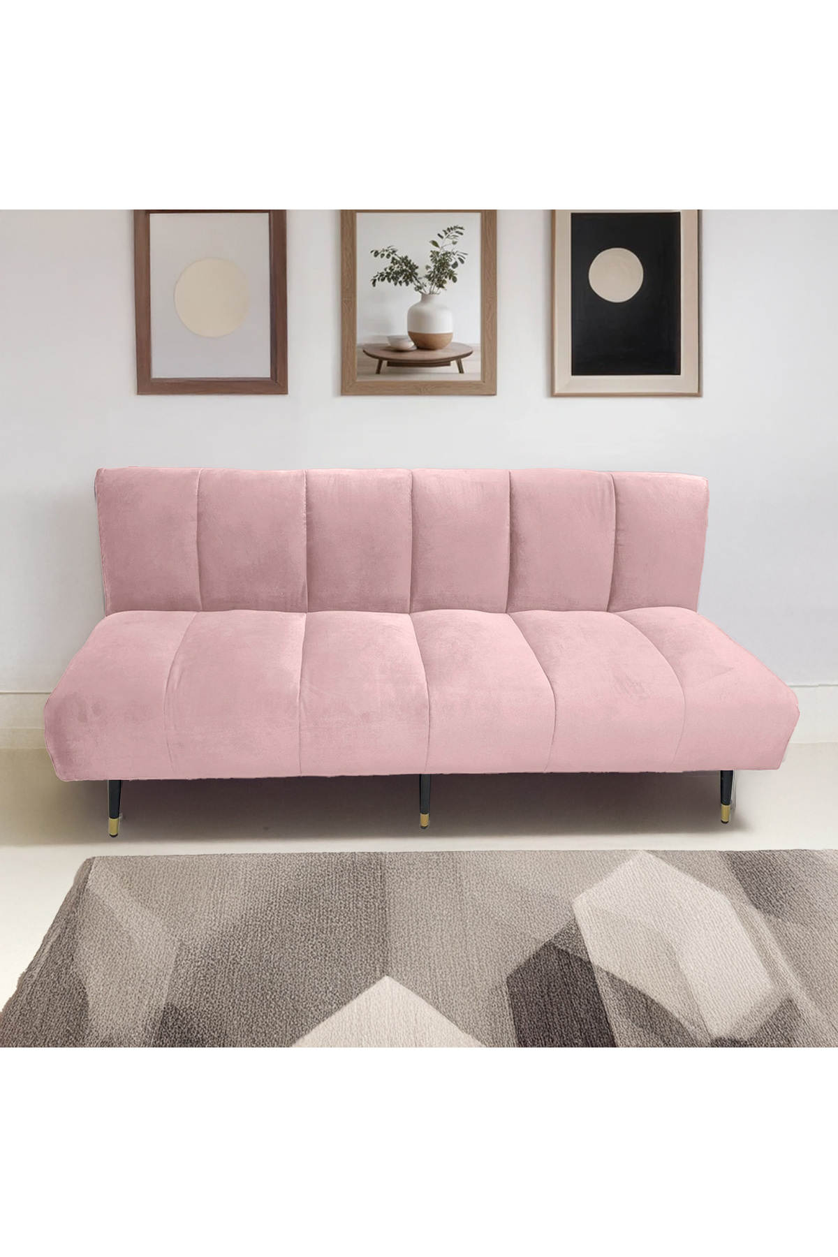 Lazy Vibes-cloud | 2 In 1 Sofabed Velvet Upholstered 1