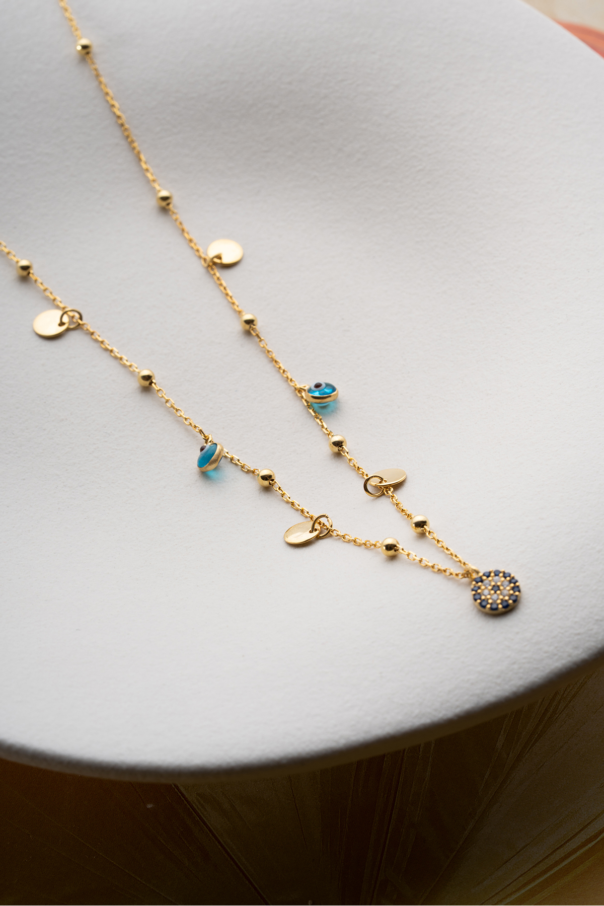 Silvano Jewelry 925 Ayar Gümüş Nazar Pullu Model Kolye görsel 5