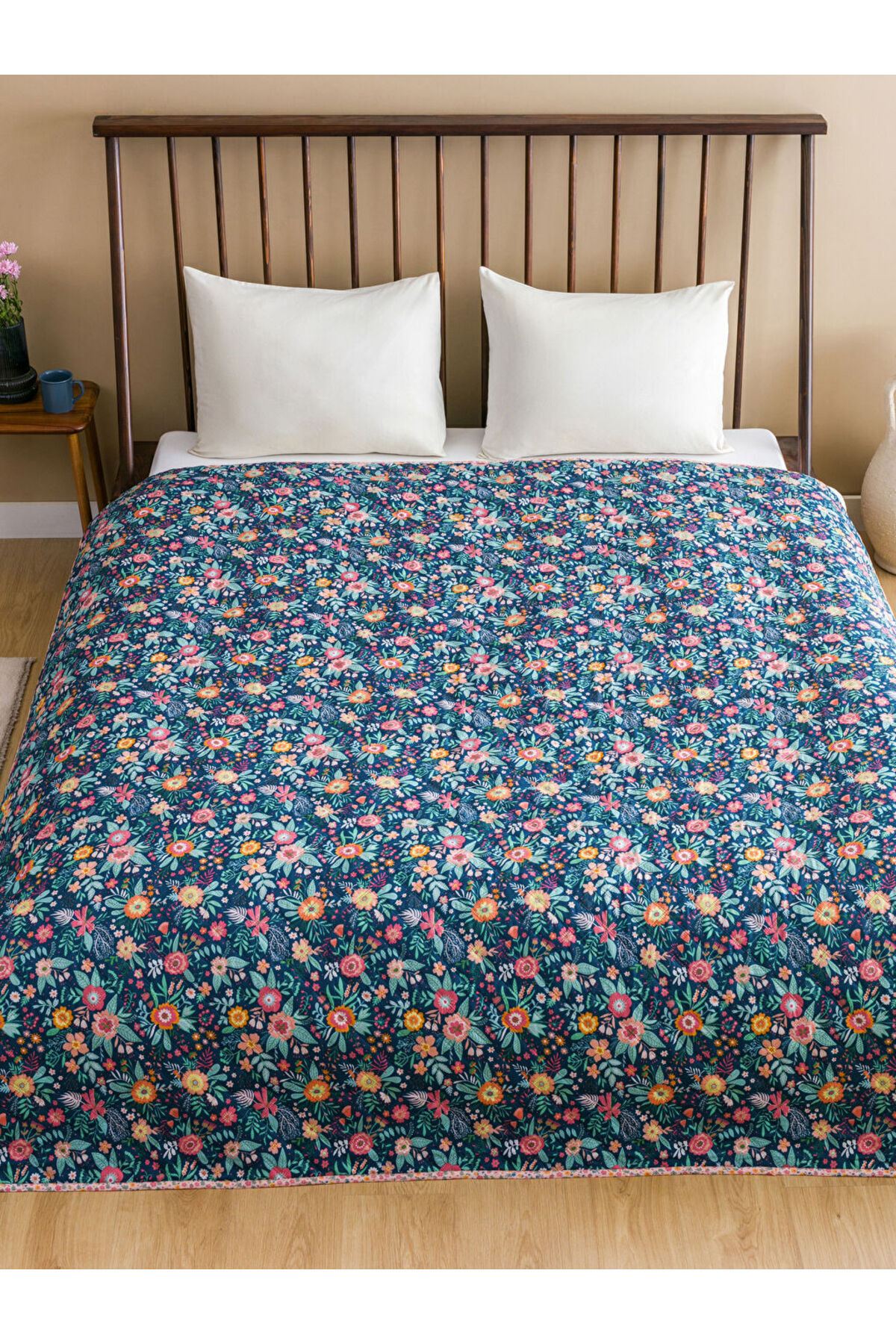 LC Waikiki-Create Your Style from Uzg Store |   Floral Patterned Double Bedspread 200X220 cm 3