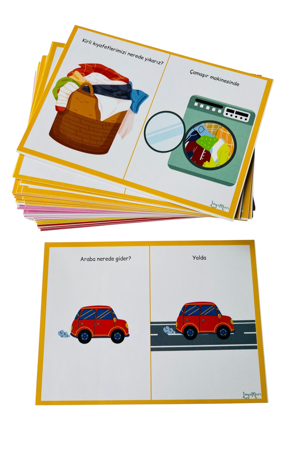 Loyameri Kidsshop 5N1K SORU KARTLARI, 120 KART, OKULÖNCESİ, ÖZEL EĞİTİM fotoğrafı 3 (önizleme)