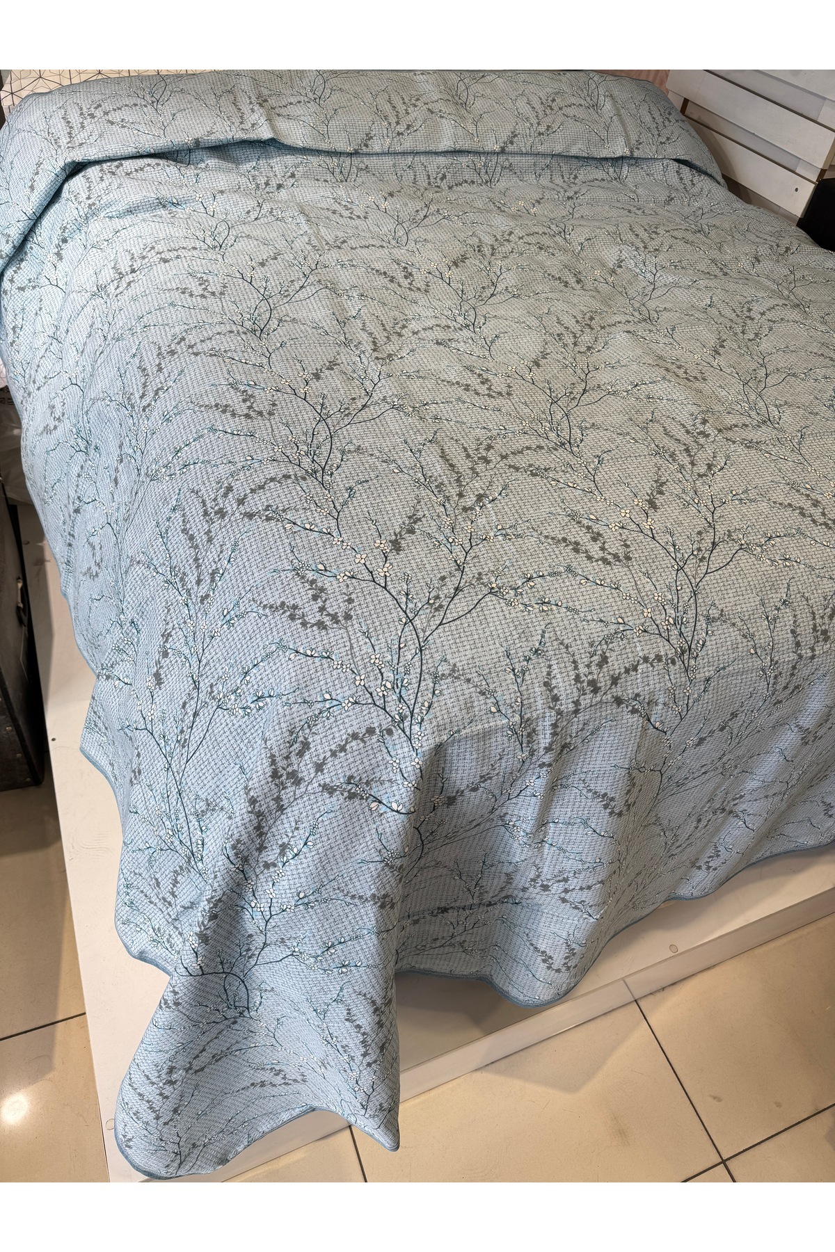 ŞENER HOME-Sprout Pattern Printed 200X240 Cm. Double (Battal) Single Pike 5