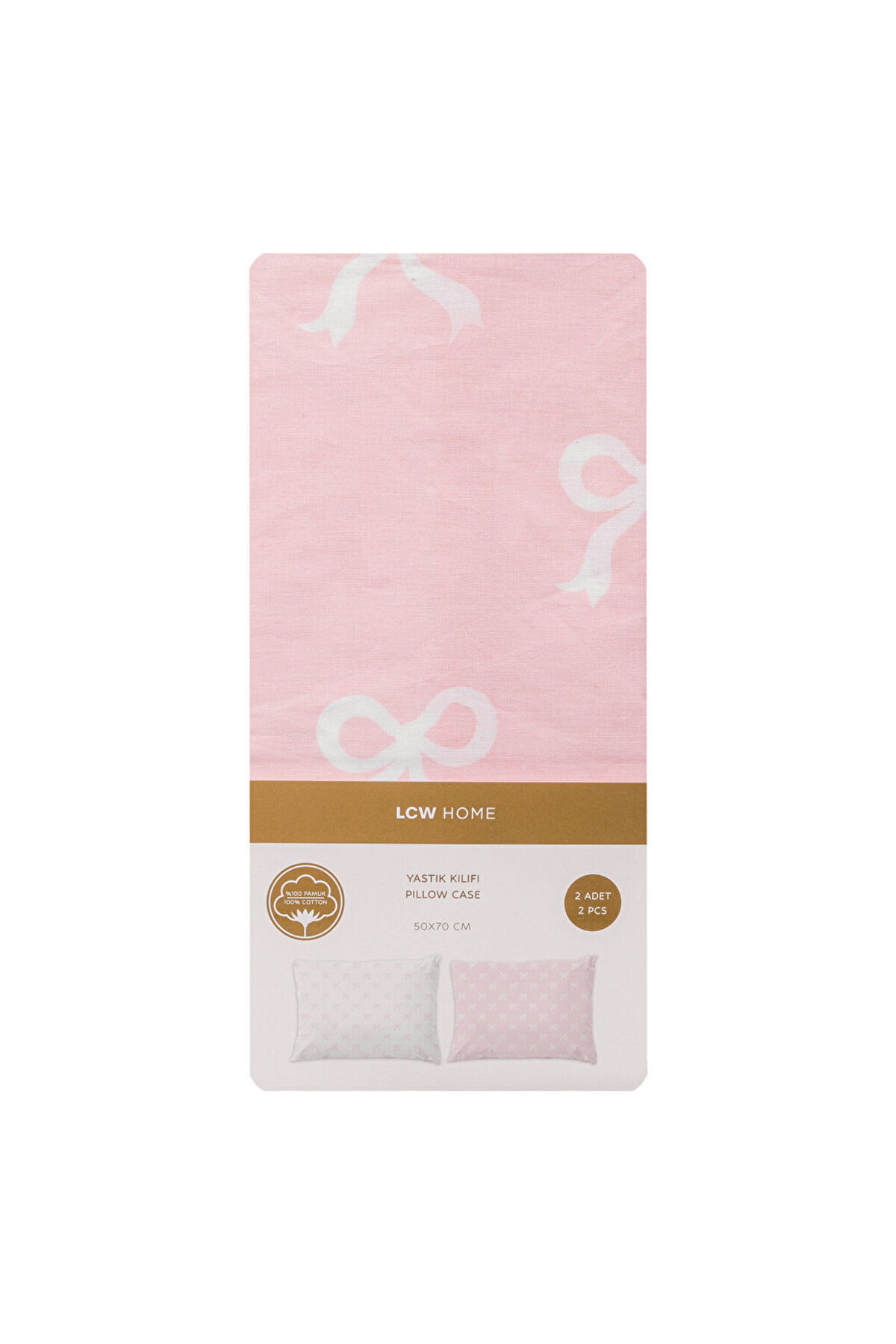 LC Waikiki-Create Your Style from Uzg Store |   Bow Printed Pillow Case 2 Pack 50X70 cm 5