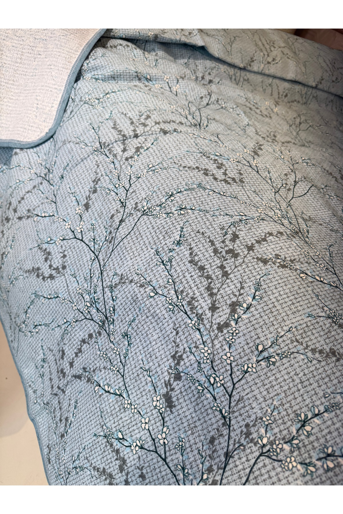 ŞENER HOME-Sprout Pattern Printed 200X240 Cm. Double (Battal) Single Pike 6