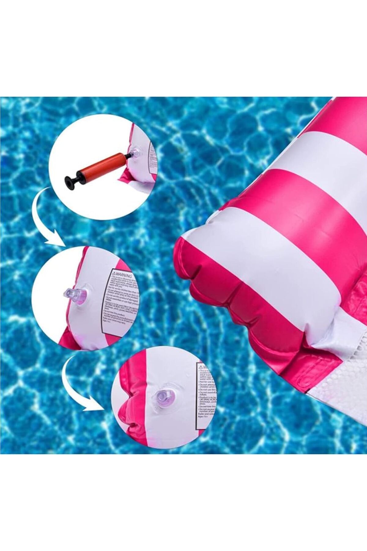 erorex-2 Pack Water Swimming Pool Floats Hammock Inflatable Multi Purpose Water Hammocks Floaties Pool 3