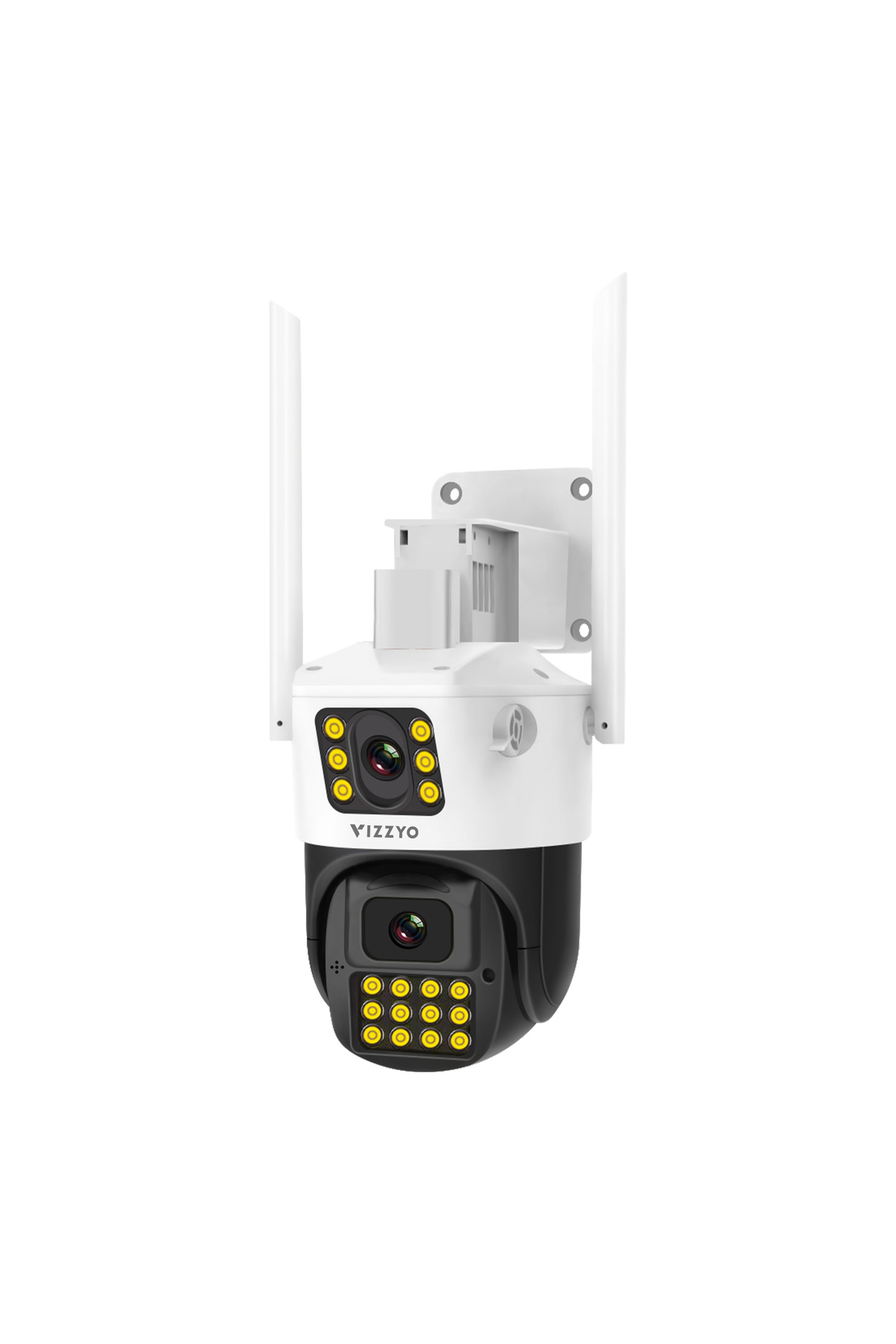 vizzyo-Dual Surveillance WiFi Camera Dual Ranger, 8 MP, Night Vision, Motion Detection, HDR, IP 66 4