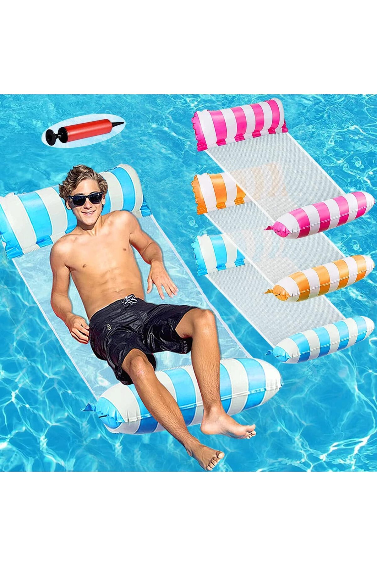 erorex-4 In 1 Swimming Pool Float & Water Hammock Multi Purpose Inflatable Float For Adults 1