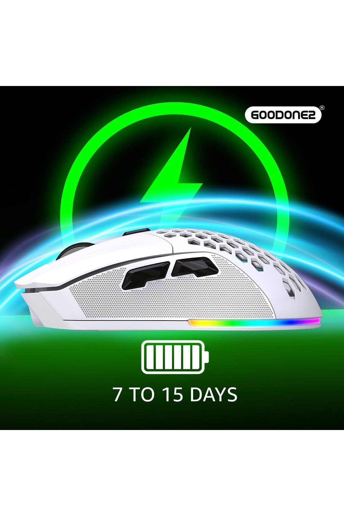 erorex-G28 Dual Mode Wireless Mouse 2.4G + Bt5.1 Usb Computer Mouse 6 Level Adjustable 4800 Dpi 12 Months 4