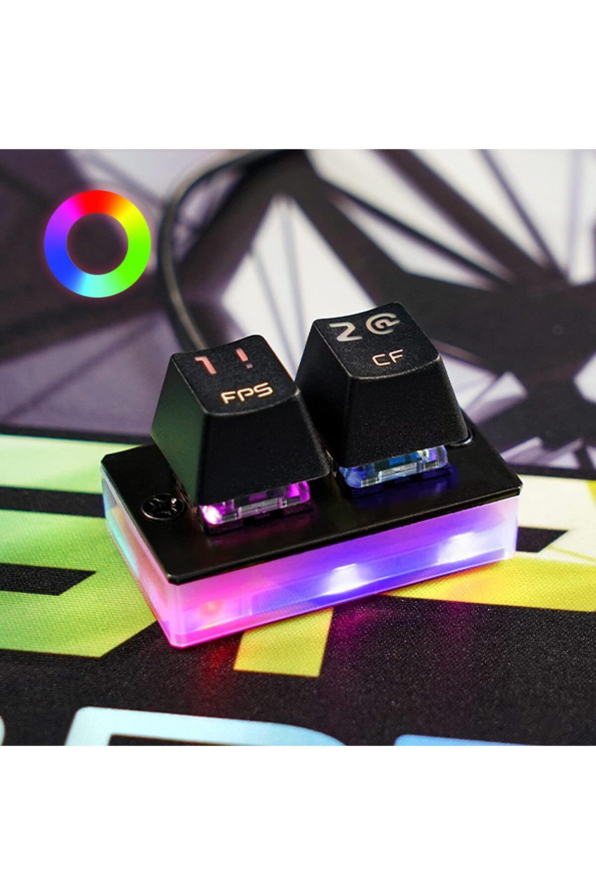 erorex-K2 Osu Hot Swap Game Keyboards Usb Wired Rgb Mechanical Keypad 2 Fully Programmable Keys Brown 3