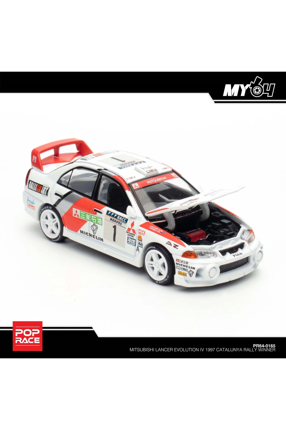 pop race 1 /64 Mitsubishi Lancer Evolution IV 1997 Catalunya Rally