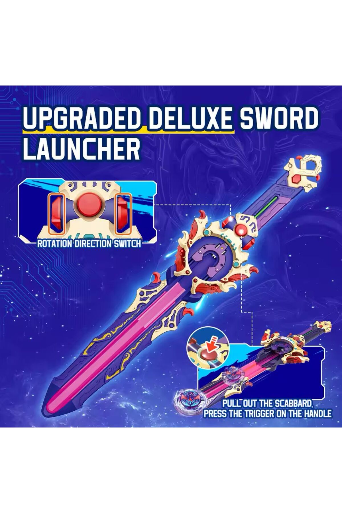 scntoys Infinity Nado Skylord Deluxe Pack Kılıç Fırlatıcı ve Metal