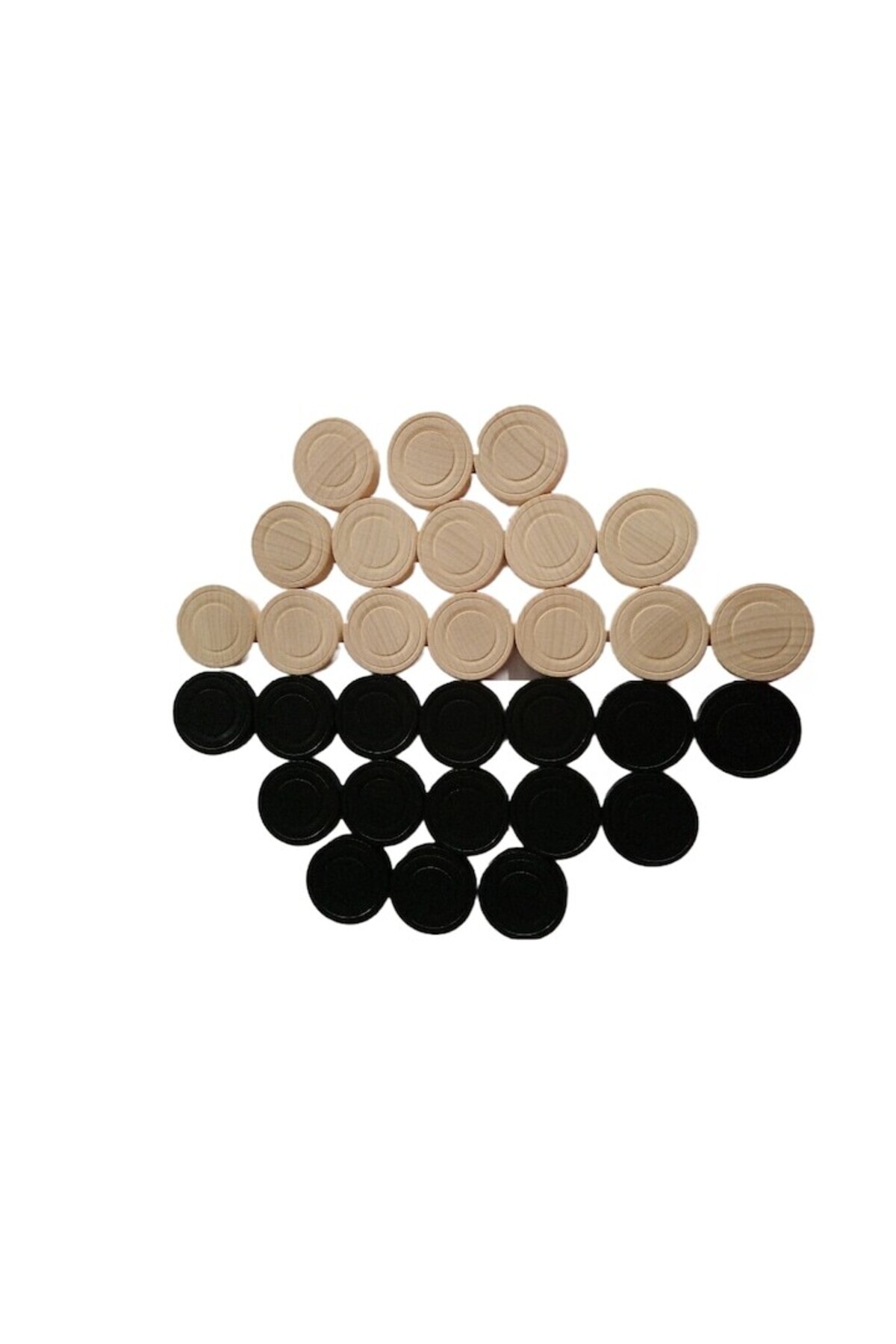 AZI-Backgammon pieces for moara game, diameter 3.2 cm, with two dice 3