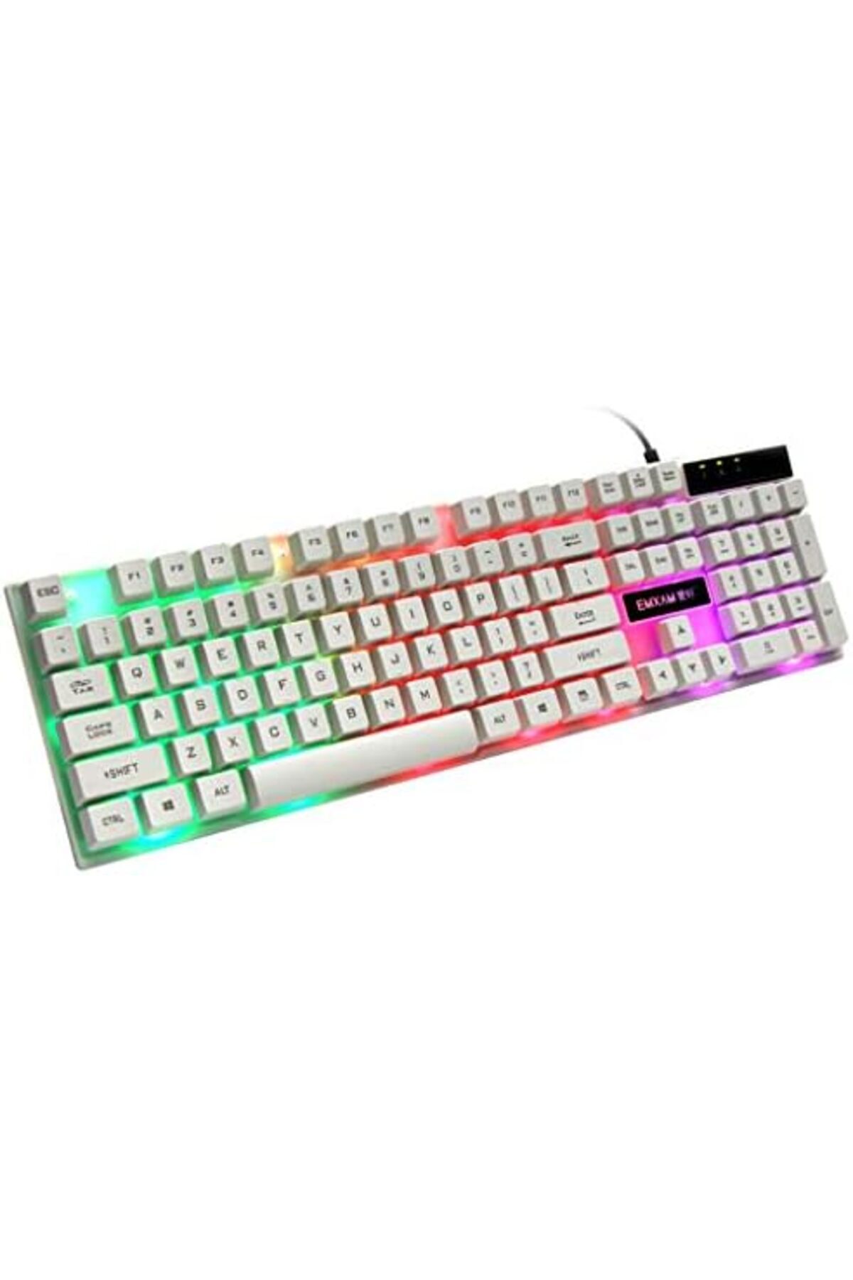 Denx-Mechanical Keyboard, Keyboard Waterproof Mouse Mice USB Wired Gaming Accessories for Microsoft PC La 6