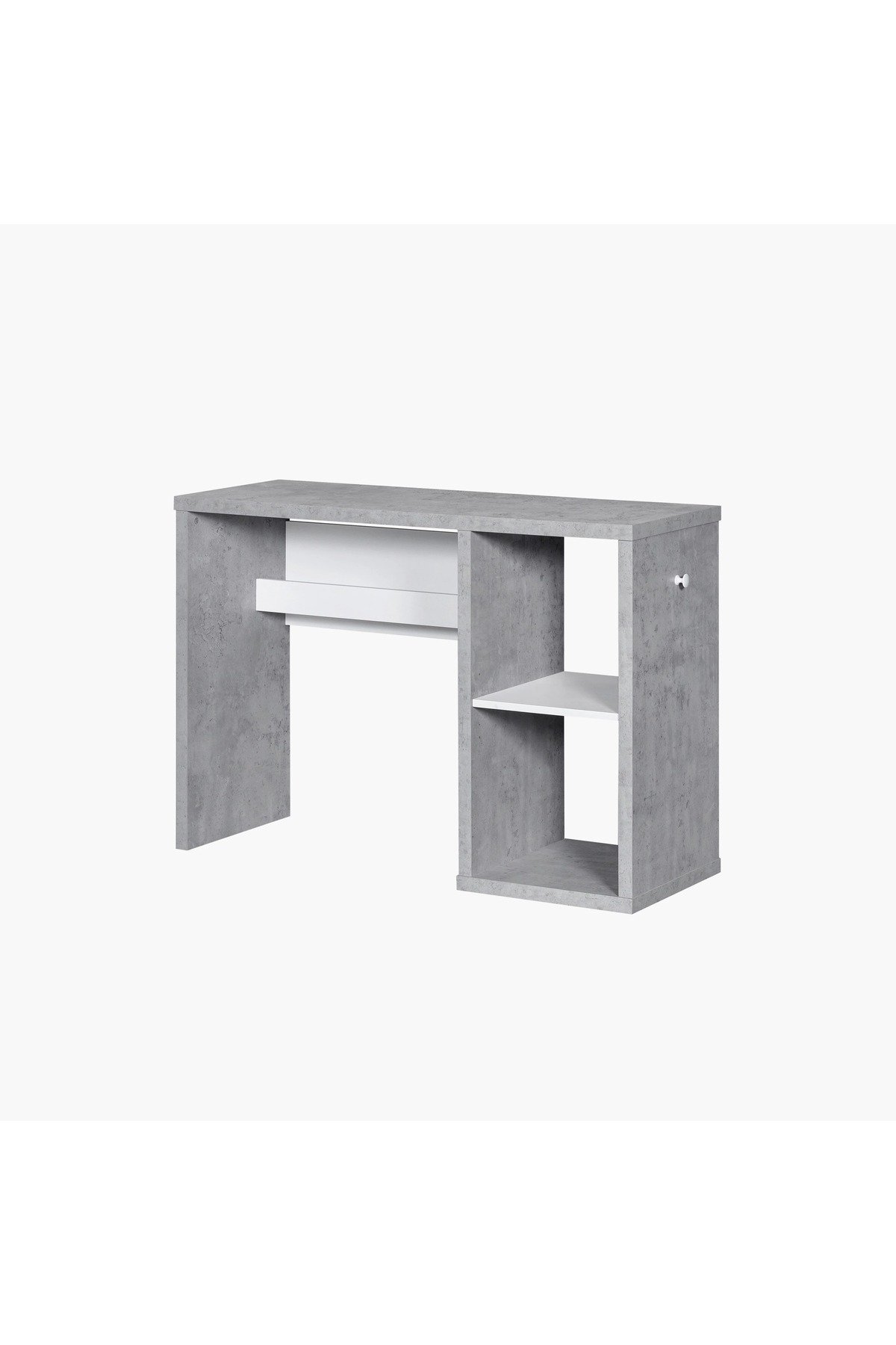Home Box-Alford Islet Compact Study Desk with Open Shelf 5