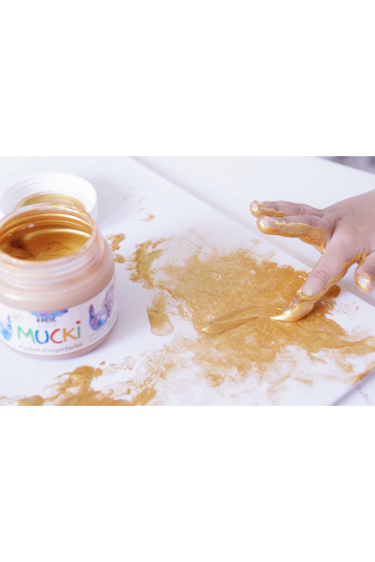 Kreul-Finger Paint Gleaming Mucki, set 4 x 150 ml 3